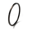 Ion Plating(IP) 304 Stainless Steel Simple Plain Band Finger Ring for Women Men RJEW-F152-05B-1