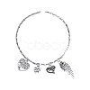 100pcs 10 Style Tibetan Style Alloy Charms TIBEP-CJ0001-37-7