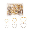 Craftdady 60Pcs 6 Styles 304 Stainless Steel Linking Ring STAS-CD0001-18-8