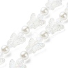 Acrylic Butterfly Pearl Beaded Mobile Straps HJEW-YW0001-01-7