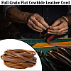 Gorgecraft Flat Cowhide Leather Jewelry Cord LC-GF0001-10B-01-4