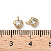 304 Stainless Steel Micro Pave Cubic Zirconia Pendants X-STAS-L022-396B-G-3