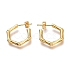 304 Stainless Steel Half Hoop Earrings X-EJEW-H100-10G-2