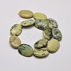 Natural Serpentine Oval Beads Strands G-F199-01-22x30mm-2