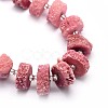 Natural Druzy Quartz Crystal Beads Strands G-F582-B09-1