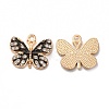 Alloy with Rhinestone Enamel Pendants FIND-G055-06G-1