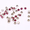 Brass Rhinestone Rivets KK-WH0035-12H-1