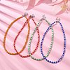 Glass Seed Beaded Necklace with 304 Stainless Steel Clasps NJEW-JN04428-2