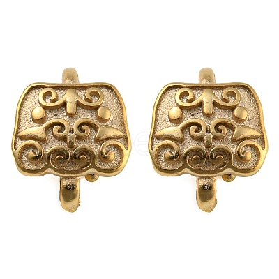 Rack Plating Brass Earring Hooks KK-M257-17G-1