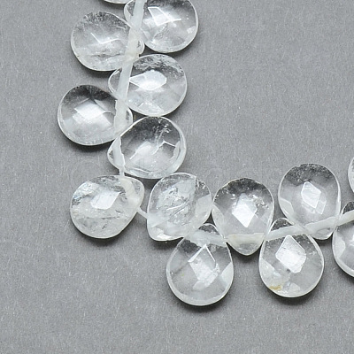 Natural Quartz Crystal Beads Strands X-G-T006-15-1