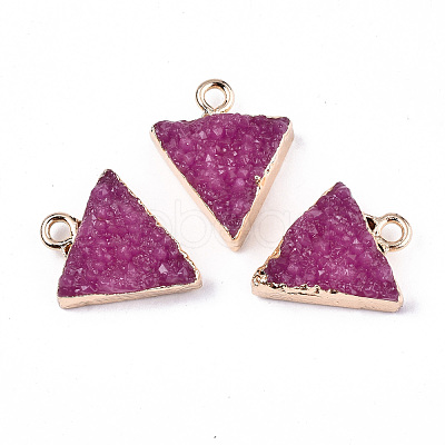 Druzy Resin Pendants RESI-S383-059-B06-1