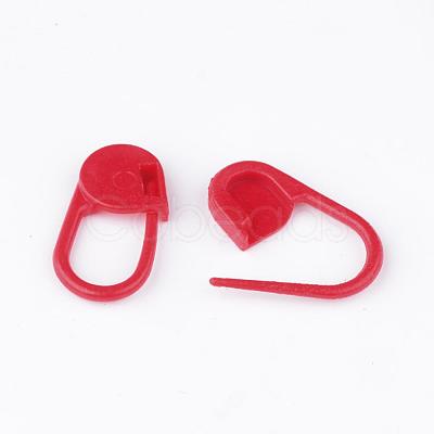 Plastic Knitting Crochet Locking Stitch Markers Holder TOOL-R028-07-1