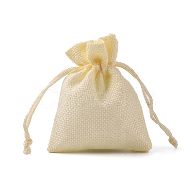 Burlap Packing Pouches Drawstring Bags X-ABAG-Q050-7x9-13-1