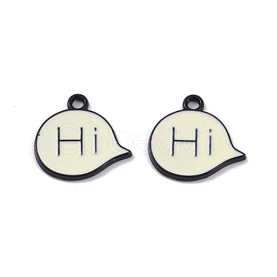 Alloy Enamel Charms ENAM-R149-01B-EB-1