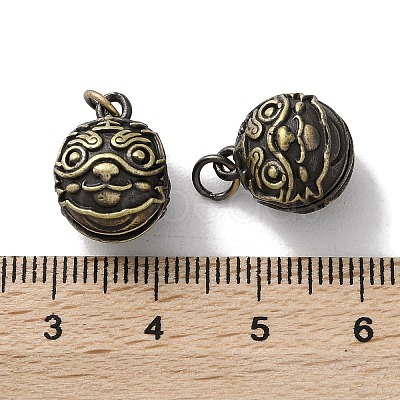 Tibetan Style Brass Pendant KK-M284-61AB-1