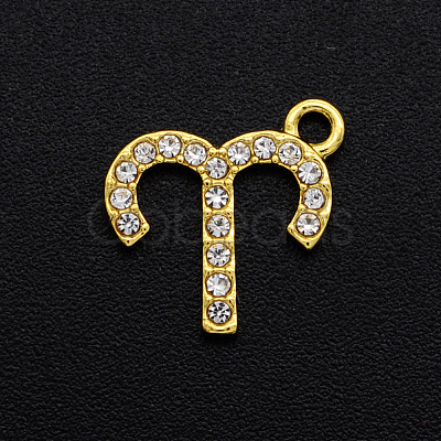 Alloy Rhinestone Charms PALLOY-S098-DA024-1-1