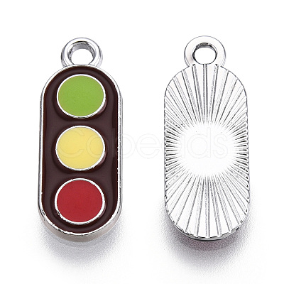 Platinum Plated Alloy Pendants ENAM-T009-28-1