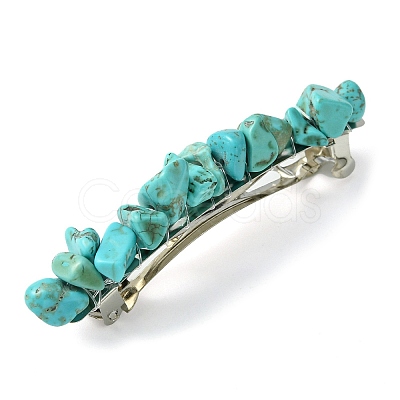 Natural & Synthetic Gemstone Chip Hair Barrettes PHAR-TA000001-1