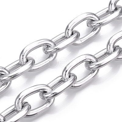 Aluminum Faceted Cable Chain CHA-N003-36P-1