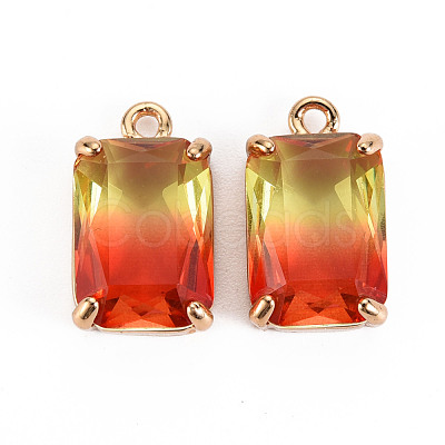 Gradient Color Glass Pendants GLAA-S193-008-A01-1