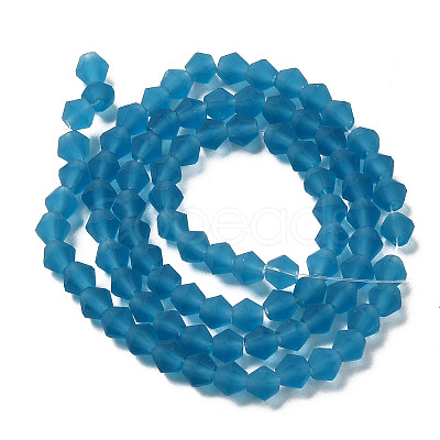 Imitate Austrian Crystal Frosted Glass Beads Strands EGLA-A039-T2mm-MD01-1