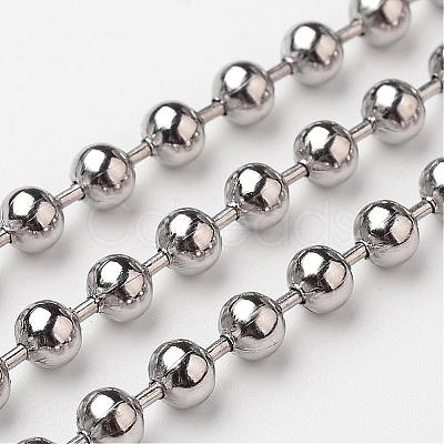 Tarnish Resistant 304 Stainless Steel Ball Chains CHS-O001-B-04-1