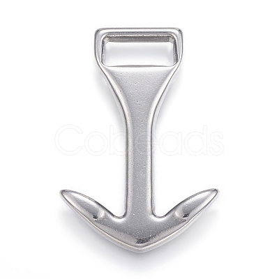 Non-Tarnish 304 Stainless Steel Anchor Hook Clasps X-STAS-E113-31P-1