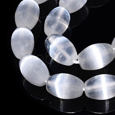 Dyed Natural Selenite Beads Strands G-T138-233A-1