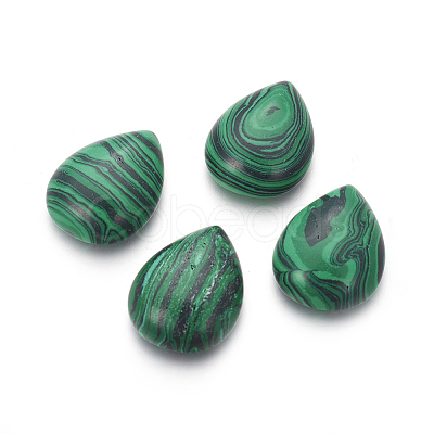 Synthetic Malachite Cabochons G-I214-D10-19x25mm-1