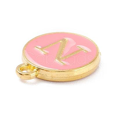 Golden Plated Alloy Enamel Charms ENAM-Q437-14N-1