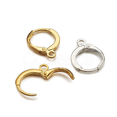 Brass Hoop Earring Findings KK-TA0008-03-NF-1