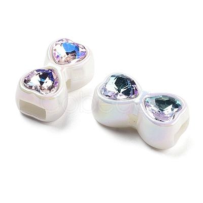 Opaque Rhinestone Acrylic Beads OACR-S139-07-1