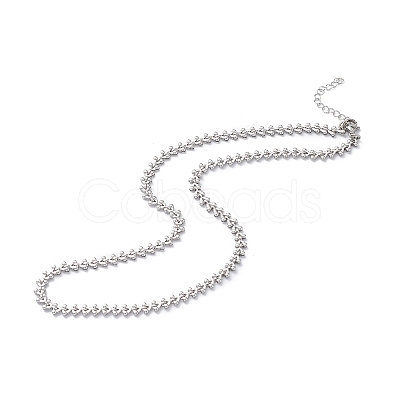 Non-Tarnish 304 Stainless Steel Cobs Chain Necklace for Men Women STAS-B039-11P-1