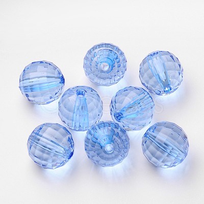 Transparent Acrylic Beads PL544Y-9-1