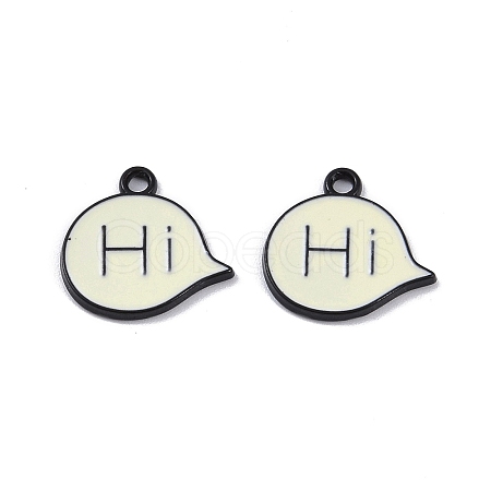 Alloy Enamel Charms ENAM-R149-01B-EB-1