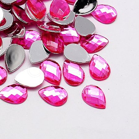 Imitation Taiwan Acrylic Rhinestone Cabochons GACR-A022-13x18mm-02-1