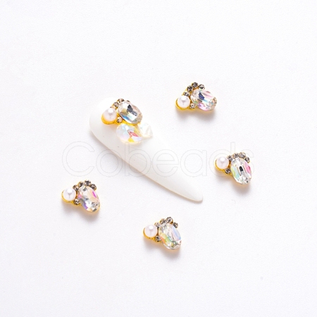 Alloy Rhinestone Cabochons MRMJ-Q072-07B-1