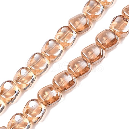 Electroplate Glass Beads Strands EGLA-N012-07K-1