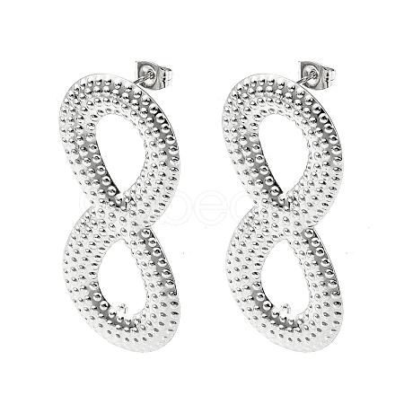 Non-Tarnish 304 Stainless Steel Stud Earring Findings STAS-L024-006P-01-1