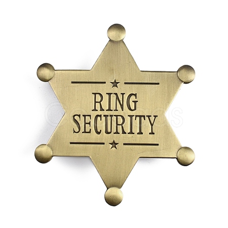 Ring Security Word Badge JEWB-WH0022-36-1