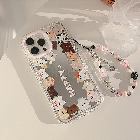 Cat Mirrored Axrylic Mobile Phone Cover PW-WG472D8-03-1