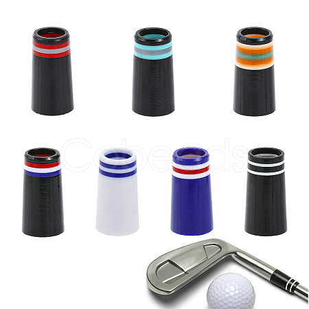 CHGCRAFT 7Pcs 7 Colors Plastic Golf Ferrules for Taper Tip FIND-CA0006-62-1
