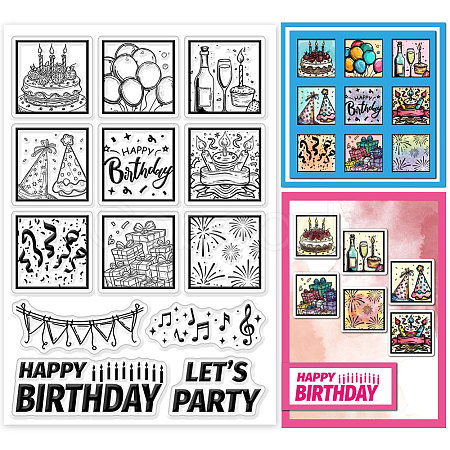 Custom Summer Theme PVC Plastic Clear Stamps DIY-WH0631-0097-1