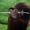 Antique Silver Viking Hair Sticks Hair Pin, Ladies Retro Hair Accessory, Rose Sword Hair Sticks, Tool, 180mm