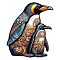 Wooden Puzzles, Children Intelligence Toys, Penguin, 380x280mm