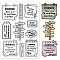 Custom PVC Plastic Clear Stamps, for DIY Scrapbooking, Photo Album Decorative, Cards Making, Word, 160x110x3mm