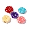 Synthetic Coral Beads, Dyed, Flower, Mixed Color, 13x12.5x3mm, Hole: 1mm