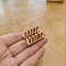 Beech Wood Mini Dish Rack Model, Micro Landscape Dollhouse Accessories, Pretending Prop Decorations, Moccasin, 30x20x18mm