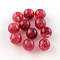 Round Imitation Gemstone Acrylic Beads, Cerise, 16mm, Hole: 2mm, about 220pcs/500g