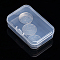 Plastic Bead Containers, Cuboid, Clear, 7.4x4.9x2cm